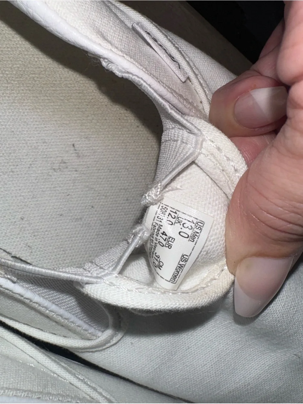 Vans White Men's Slip-On Loafers